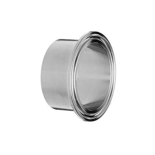 Virole à souder longue sanitaire 316L pour systèmes de tuyauterie hygiénique